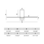 Faro Barcelona Ανεμιστήρας Οροφής MINI PUNT TUB S Ø900mm με Τηλεχειριστήριο Λευκός – 33832