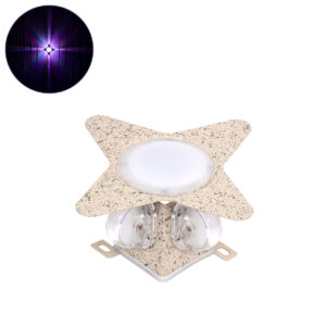 GloboStar® WALLLIGHT-CINA 90659 Φωτιστικό Τοίχου – Απλίκα LED 10W 1000lm 10° AC 220-240V Αδιάβροχο IP65 Μ18.5 x Π18.5 x Υ8.5cm με Αυτόματα Προγράμματα Εναλλαγής Χρωμάτων Πολύχρωμο RGB – Μπεζ της Άμμου