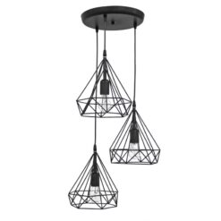 DM-02 PENDEL 3/L BLACK ΚΡΕΜΑΣΤΟ ΑΝΙΣΟΠΕΔΟ ΔΙΑΜΑΝΤΙ Heronia – 34-0288