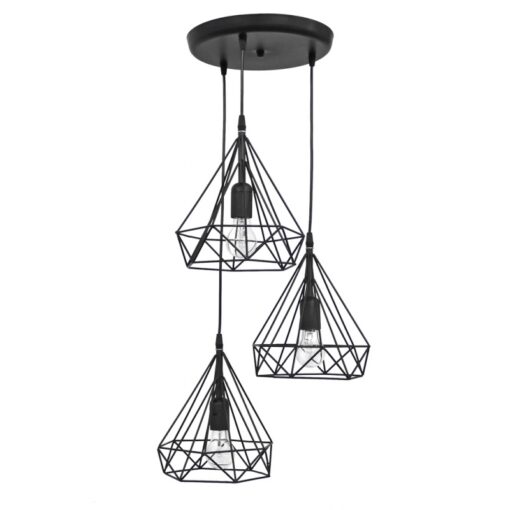 DM-02 PENDEL 3/L BLACK ΚΡΕΜΑΣΤΟ ΑΝΙΣΟΠΕΔΟ ΔΙΑΜΑΝΤΙ Heronia – 34-0288