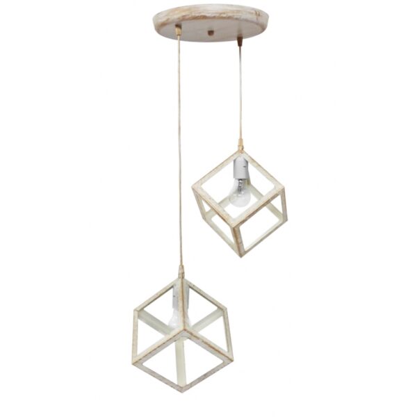 KYVOS/2L WHITE-BRONZE PENDEL 2/L ΚΡΕΜΑΣΤΟ ΜΕΤ. Heronia – 34-0291