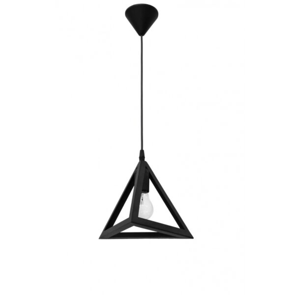 Κρεμαστό φωτιστικό GIZA 1L BLACK  h90x21x21  E/27 Heronia – 34-0333