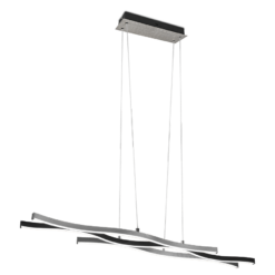 Κρεμαστό Φωτιστικό Trio Lighting BLAZE , 35W · 4300lm, 2300+3000+4000K Βουρτσισμένο Αλουμίνιο Μεταλλικό, Step Dimmable, Χρώματα Ρυθμιζόμενα στο Φωτιστικό- 341210305