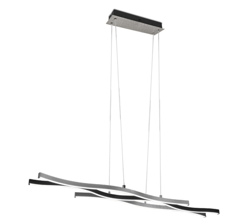 Κρεμαστό Φωτιστικό Trio Lighting BLAZE , 35W · 4300lm, 2300+3000+4000K Βουρτσισμένο Αλουμίνιο Μεταλλικό, Step Dimmable, Χρώματα Ρυθμιζόμενα στο Φωτιστικό- 341210305
