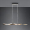Κρεμαστό Φωτιστικό Trio Lighting BLAZE , 35W · 4300lm, 2300+3000+4000K Βουρτσισμένο Αλουμίνιο Μεταλλικό, Step Dimmable, Χρώματα Ρυθμιζόμενα στο Φωτιστικό- 341210305