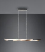Κρεμαστό Φωτιστικό Trio Lighting BLAZE , 35W · 4300lm, 2300+3000+4000K Βουρτσισμένο Αλουμίνιο Μεταλλικό, Step Dimmable, Χρώματα Ρυθμιζόμενα στο Φωτιστικό- 341210305
