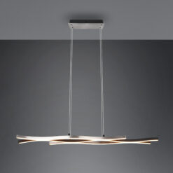 Κρεμαστό Φωτιστικό Trio Lighting BLAZE , 35W · 4300lm, 2300+3000+4000K Βουρτσισμένο Αλουμίνιο Μεταλλικό, Step Dimmable, Χρώματα Ρυθμιζόμενα στο Φωτιστικό- 341210305