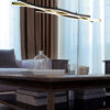 Κρεμαστό Φωτιστικό Trio Lighting BLAZE , 35W · 4300lm, 2300+3000+4000K Ορείχαλκος Ματ Μεταλλικό, Step Dimmable, Χρώματα Ρυθμιζόμενα στο Φωτιστικό, – 341210308