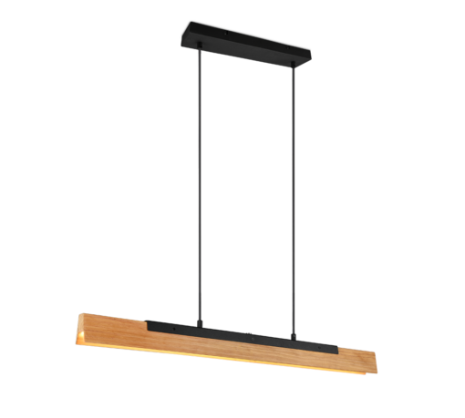 Κρεμαστό Φωτιστικό Trio Lighting KERALA , 25W · 3000lm, 3000K Μαύρο Ματ Μεταλλικό, Αφής, – 341610132