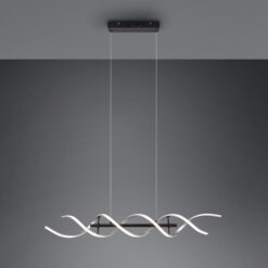 Κρεμαστό Φωτιστικό Trio Lighting SEQUENCE , 45W · 5600lm, 2300+3000+4000K Βουρτσισμένο Αλουμίνιο Αλουμίνιο, Step Dimmable – 341810205