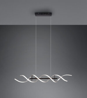 Κρεμαστό Φωτιστικό Trio Lighting SEQUENCE , 45W · 5600lm, 2300+3000+4000K Βουρτσισμένο Αλουμίνιο Αλουμίνιο, Step Dimmable – 341810205