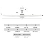 Faro Barcelona Klim Ανεμιστήρας Οροφής Ø1250mm με Τηλεχειριστήριο σε Σκούρο Ξύλο – 34277FR