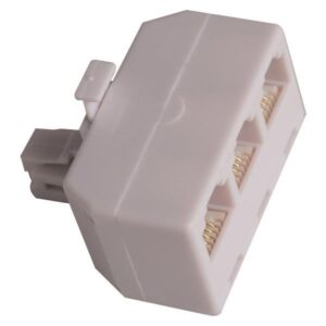 ΑΝΤΑΠΤΟΡΑΣ ΤΗΛΕΦΩΝΟΥ ΑΡΣΕΝΙΚΟ ΣE 3 ΘΗΛΥΚΑ 6P4C Rj11 EUROLAMP 147-10056