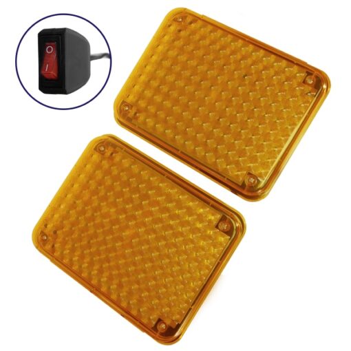 Φώτα Οδικής Βοήθειας STROBO 2 x 134 LED 5mm 40W 10-30V IP65 Πορτοκαλί Εξωτερικά GloboStar 34318