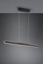Κρεμαστό Γραμμικό Φωτιστικό Up-Down HELIOS Trio Lighting LED 28W 3300lm CCT Dimmable Αφής Μαύρο Ματ – 343310132