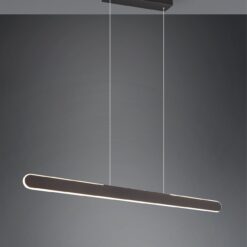 Κρεμαστό Γραμμικό Φωτιστικό Up-Down HELIOS Trio Lighting LED 28W 3300lm CCT Dimmable Αφής Μαύρο Ματ – 343310132