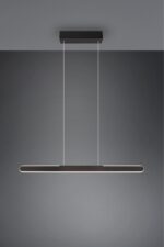 Κρεμαστό Γραμμικό Φωτιστικό Up-Down HELIOS Trio Lighting LED 28W 3300lm CCT Dimmable Αφής Μαύρο Ματ – 343310132