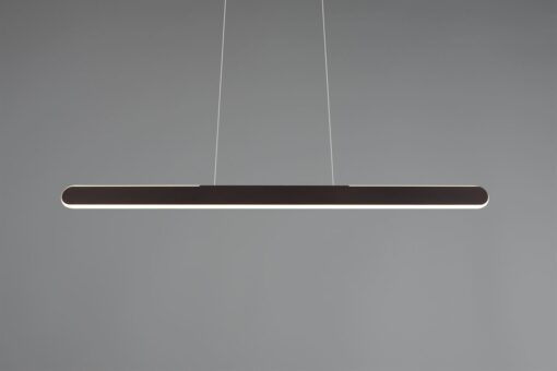 Κρεμαστό Γραμμικό Φωτιστικό Up-Down HELIOS Trio Lighting LED 28W 3300lm CCT Dimmable Αφής Μαύρο Ματ – 343310132