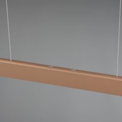 Κρεμαστό Γραμμικό Φωτιστικό Up-Down HELIOS Trio Lighting LED 28W 3300lm CCT Dimmable Αφής Καφέ – 343310165