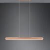 Κρεμαστό Γραμμικό Φωτιστικό Up-Down HELIOS Trio Lighting LED 28W 3300lm CCT Dimmable Αφής Καφέ – 343310165
