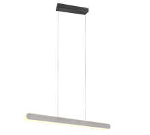 Κρεμαστό Φωτιστικό Trio Lighting LED 48W 2700K Dimmable με Τηλεχειριστήριο χρώματος Αλουμινίου – 343310305