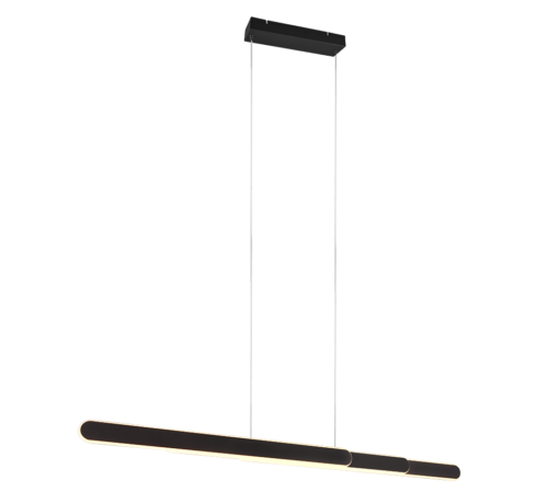 Κρεμαστό Φωτιστικό Trio Lighting LED 48W 2700K Μαύρου Χρώματος Dimmable με Τηλεχειριστήριο – 343310332