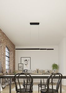 Κρεμαστό Φωτιστικό Trio Lighting LED 48W 2700K Μαύρου Χρώματος Dimmable με Τηλεχειριστήριο – 343310332