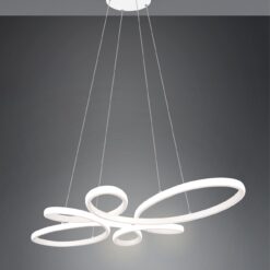 Κρεμαστό φωτιστικό Trio Lighting LED 3900lm  32W 4000K Step Dimmable Λευκό Ματ – 345619131