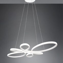 Κρεμαστό φωτιστικό Trio Lighting LED 3900lm  32W 4000K Step Dimmable Λευκό Ματ – 345619131