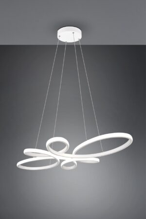 Κρεμαστό φωτιστικό Trio Lighting LED 3900lm  32W 4000K Step Dimmable Λευκό Ματ – 345619131