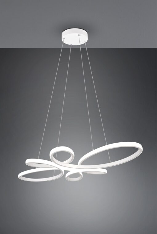 Κρεμαστό φωτιστικό Trio Lighting LED 3900lm  32W 4000K Step Dimmable Λευκό Ματ – 345619131