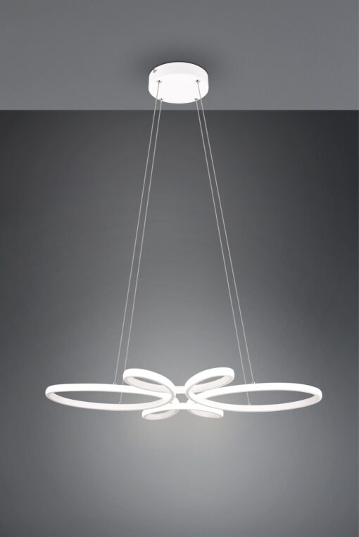 Κρεμαστό φωτιστικό Trio Lighting LED 3900lm  32W 4000K Step Dimmable Λευκό Ματ – 345619131