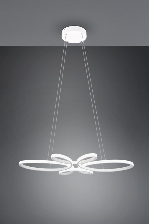 Κρεμαστό φωτιστικό Trio Lighting LED 3900lm  32W 4000K Step Dimmable Λευκό Ματ – 345619131