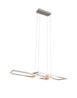 LED Κρεμαστό Φωτιστικό ALBANY Νίκελ Ματ 37W 4300lm CCT Dimmable με Τηλεχειριστήριο Trio Lighting – 347710407