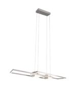 LED Κρεμαστό Φωτιστικό ALBANY Νίκελ Ματ 37W 4300lm CCT Dimmable με Τηλεχειριστήριο Trio Lighting – 347710407