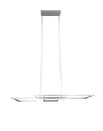 LED Κρεμαστό Φωτιστικό ALBANY Νίκελ Ματ 37W 4300lm CCT Dimmable με Τηλεχειριστήριο Trio Lighting – 347710407