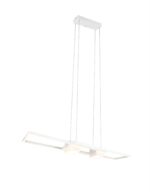 LED Κρεμαστό Φωτιστικό ALBANY Λευκό Ματ 37W 4300lm CCT Dimmable με Τηλεχειριστήριο Trio Lighting – 347710431