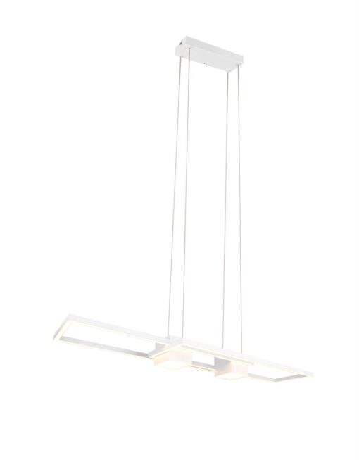 LED Κρεμαστό Φωτιστικό ALBANY Λευκό Ματ 37W 4300lm CCT Dimmable με Τηλεχειριστήριο Trio Lighting – 347710431