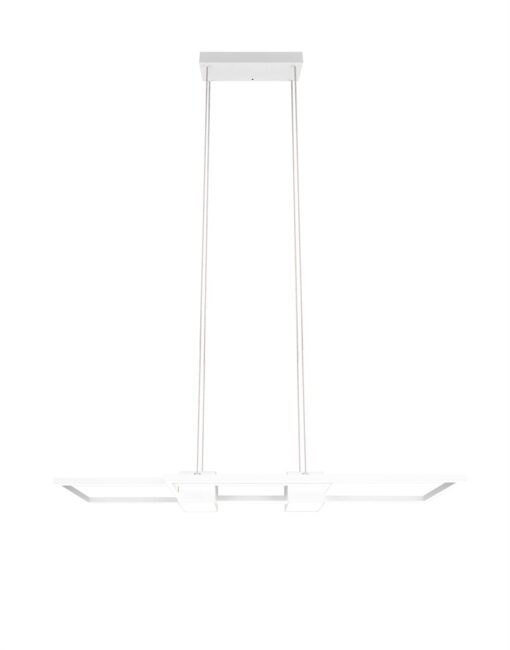 LED Κρεμαστό Φωτιστικό ALBANY Λευκό Ματ 37W 4300lm CCT Dimmable με Τηλεχειριστήριο Trio Lighting – 347710431