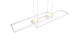 LED Κρεμαστό Φωτιστικό ALBANY Λευκό Ματ 37W 4300lm CCT Dimmable με Τηλεχειριστήριο Trio Lighting – 347710431