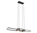 LED Κρεμαστό Φωτιστικό ALBANY Μαύρο Ματ 37W 4300lm CCT Dimmable με Τηλεχειριστήριο Trio Lighting – 347710432