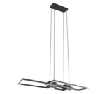 LED Κρεμαστό Φωτιστικό ALBANY Μαύρο Ματ 37W 4300lm CCT Dimmable με Τηλεχειριστήριο Trio Lighting – 347710432