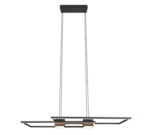 LED Κρεμαστό Φωτιστικό ALBANY Μαύρο Ματ 37W 4300lm CCT Dimmable με Τηλεχειριστήριο Trio Lighting – 347710432