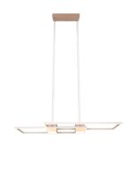 LED Κρεμαστό Φωτιστικό ALBANY Καφέ 37W 4300lm CCT Dimmable με Τηλεχειριστήριο Trio Lighting – 347710465