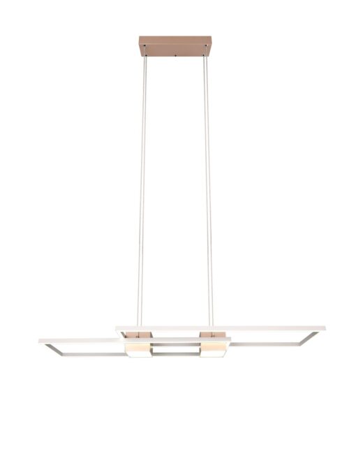 LED Κρεμαστό Φωτιστικό ALBANY Καφέ 37W 4300lm CCT Dimmable με Τηλεχειριστήριο Trio Lighting – 347710465