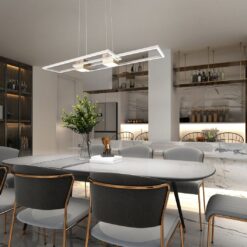 LED Κρεμαστό Φωτιστικό ALBANY Καφέ 37W 4300lm CCT Dimmable με Τηλεχειριστήριο Trio Lighting – 347710465