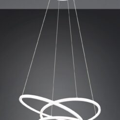 LED Κρεμαστό Φωτιστικό Λευκό Ματ Φ64 Darvin 34W 4500lm CCT Step Dimmable Trio Lighting – 349110131