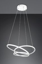 LED Κρεμαστό Φωτιστικό Λευκό Ματ Φ64 Darvin 34W 4500lm CCT Step Dimmable Trio Lighting – 349110131