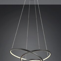 LED Κρεμαστό Φωτιστικό Μαύρο Ματ Φ64 Darvin 34W 4500lm CCT Step Dimmable Trio Lighting – 349110132