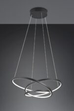 LED Κρεμαστό Φωτιστικό Μαύρο Ματ Φ64 Darvin 34W 4500lm CCT Step Dimmable Trio Lighting – 349110132
